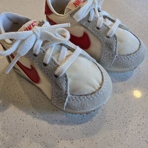 Vintage Nike Cortez Kids Shoes - Red and White
